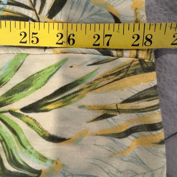 Catherines Popover Cape Top Women's 3X Tropical Leaf Relaxed Vacation Resortwear - Picture 5 of 7